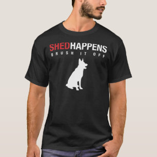 Camiseta O Cachorro german shepherd Acontece Escove-O 343