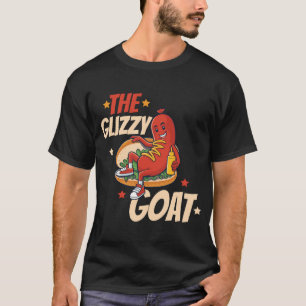 Camiseta O Cachorro Glizzy Goat Engraçado Cachorro Quente P