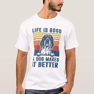 Camiseta O Cachorro Inglês Oferece Pai Engraçado De Cachorr