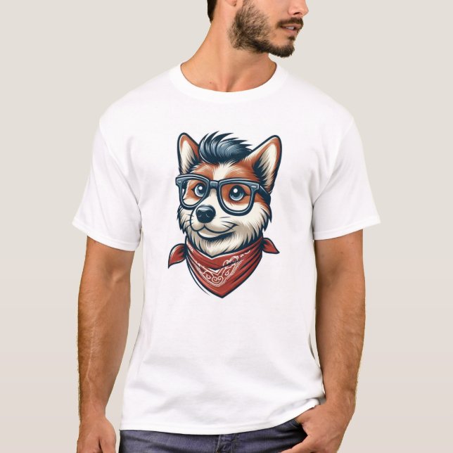 Camiseta O cachorro mais legal (Frente)