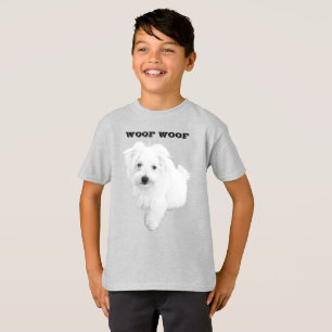 Camiseta O Cachorro Maltês Mais Pupido