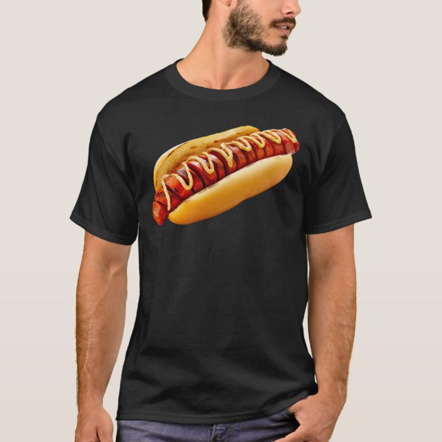Camiseta O cachorro quente do SlipperyJoe enfiou o yel vibr (Frente)