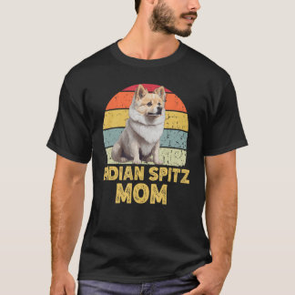 Camiseta O Cachorro Spitz Indiano Mãe Estilo Retro Funny Pe