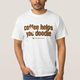 Camiseta O café ajuda-o Doodie