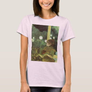 Camiseta O Cafe Concert por Edgar Degas, Arte Fino Vintage