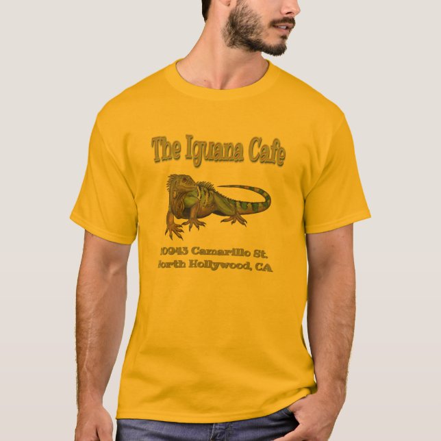 Camiseta o café da iguana (Frente)