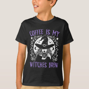 Camiseta O Café É Que As Minhas Bruxas Criam A Bruxa De Hal