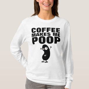 Camiseta O CAFÉ FAZ-ME O TOMBADILHO, t-shirt ENGRAÇADOS d