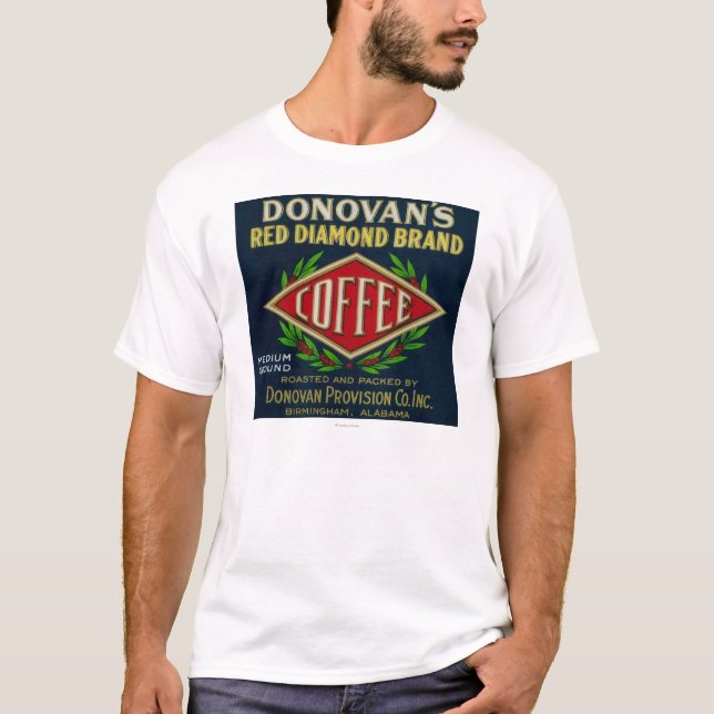 Camiseta O café LabelBirmingham de Donovan, AL (Frente)