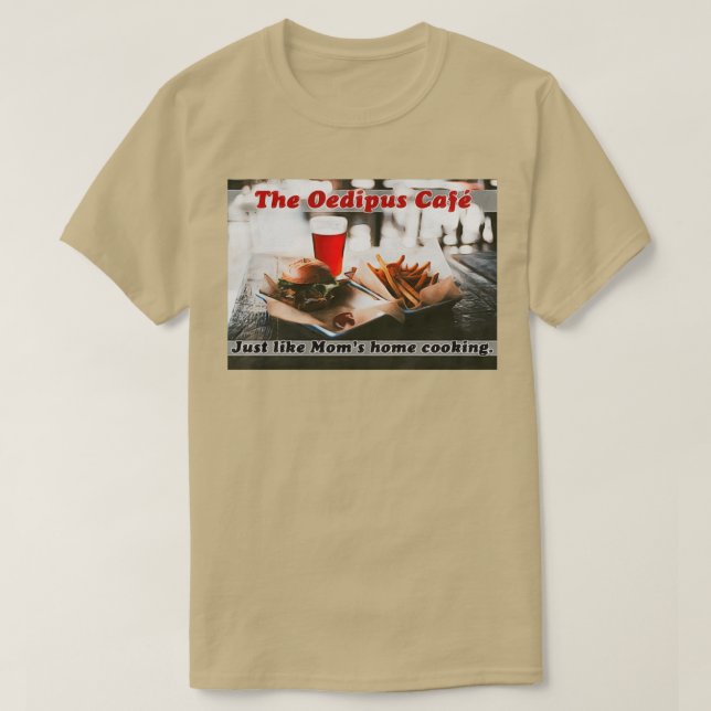 Camiseta O Café Oedipus (Frente do Design)