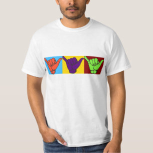 Camiseta O cair afrouxa o design
