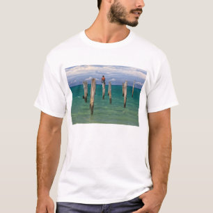 Camiseta O cais na praia de Coqueiros em Trancoso