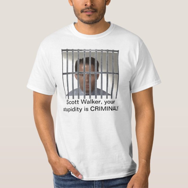 Camiseta O caminhante de Scott é um criminoso! (Frente)