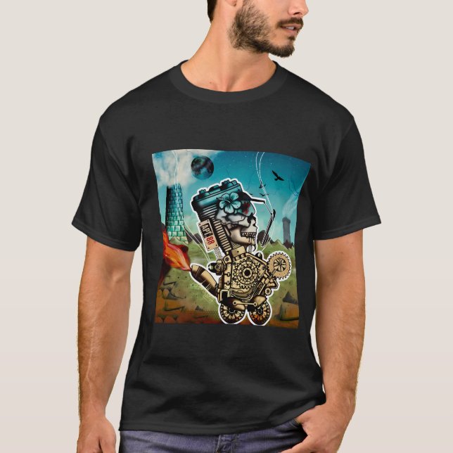 Camiseta O Caminhante Mecânico (Frente)