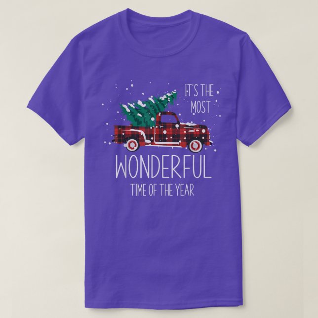 Camiseta O Caminhão De Natal É A Época Mais Maravilhosa Do (Frente do Design)