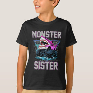 Camiseta O Caminhão Monstro Da Irmã Do Monstro Do Tubarão É