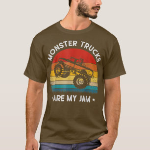 Camiseta O Caminhão Monstro Vintage É O Meu Pão Retro Sunse