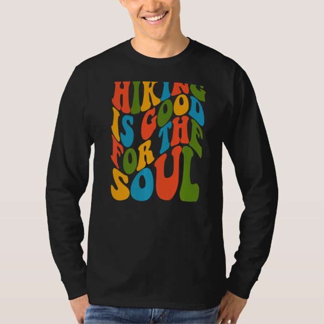 Camiseta O Caminho É Bom Para A Alma Pastel Wavy Text Boho (Frente)