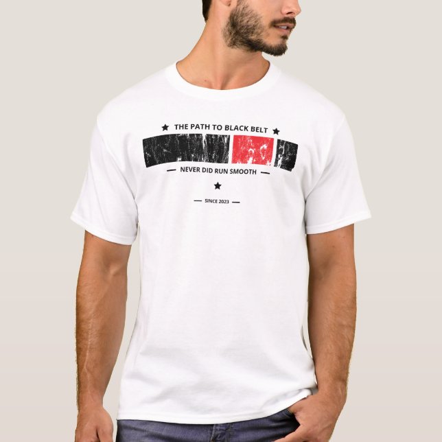 Camiseta O Caminho Para O Cinturão Negro Jiu Jitsu (Frente)