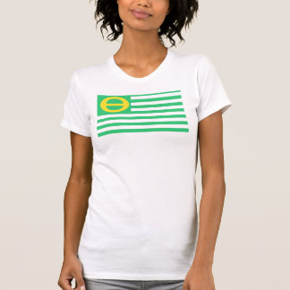 Camiseta O Camisole das senhoras da bandeira da ecologia