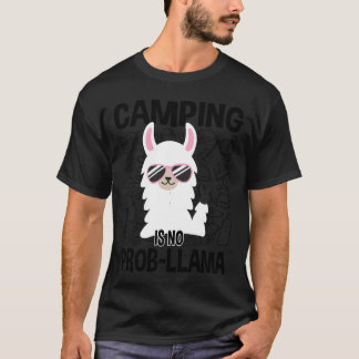 Camiseta O Camping Não É ProbLlama Amigo do Camping