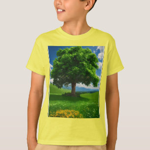 Camiseta "O Campo Encantado - Árvore da Vida em Meio a Um L