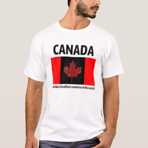 Camiseta O Canadá É Um Dos Países Mais Amigos Da