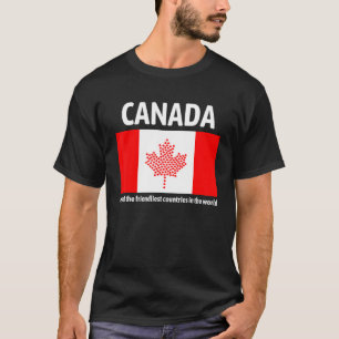 Camiseta O Canadá É Um Dos Países Mais Amigos Da