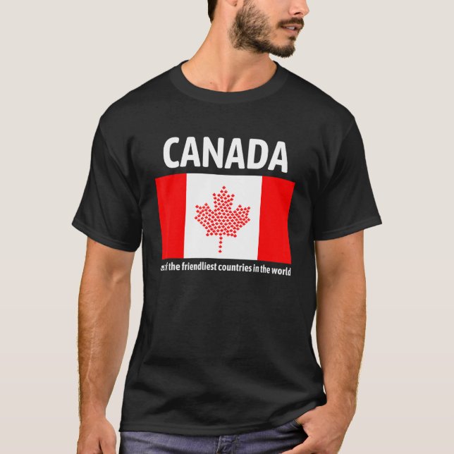 Camiseta O Canadá É Um Dos Países Mais Amigos Da (Frente)