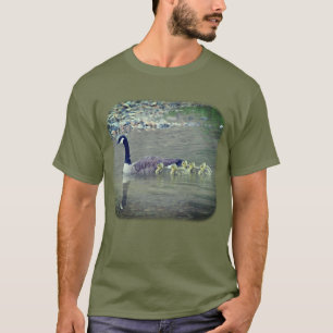 Camiseta O Canadá Goose Mãe E A Natureza Dos Bebês 