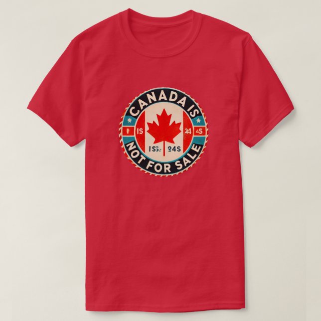 Camiseta O Canadá não é a vendedora do orgulho canadense (Frente do Design)