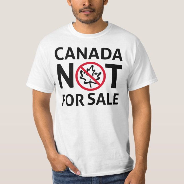 Camiseta O CANADÁ não é canadense para venda livre (Frente)