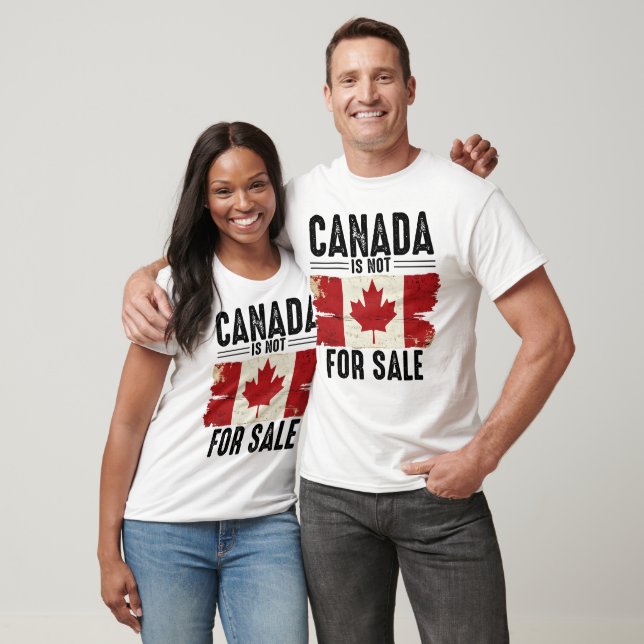 Camiseta O Canadá Não É Destinado À Venda De Bandeira Disto (Unissex)