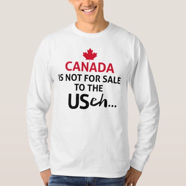 Camiseta O CANADÁ não é para os EUA, é a Engraçada Liberdad (Frente)