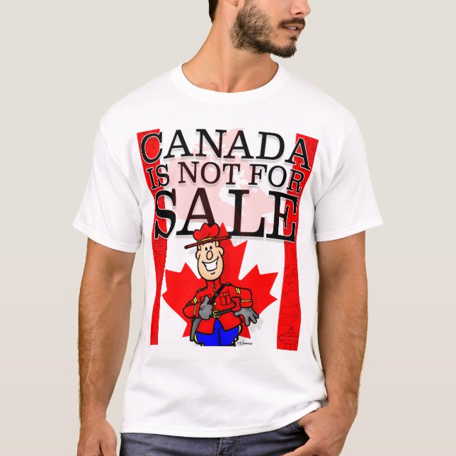 Camiseta O Canadá Não É Para Venda (Frente)