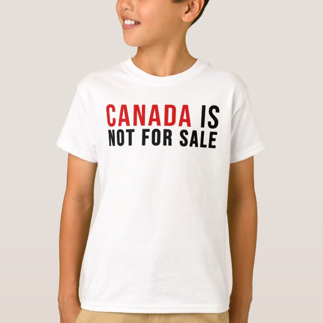 Camiseta O Canadá Não É Para Venda (Frente)