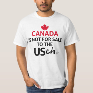 Camiseta O CANADÁ não é para venda aos EUA.