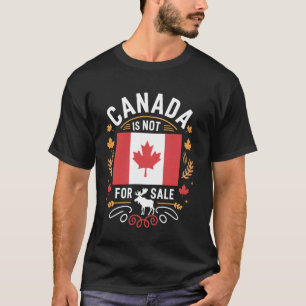 Camiseta O Canadá Não Está À Venda Patriota Canadense