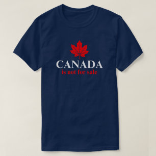 Camiseta O Canadá não está à venda Vermelho Branco