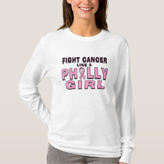 Camiseta O cancer da luta gosta de uma menina de Philly