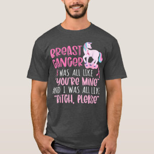Camiseta O Cancer da mama era como se você fosse minha fita