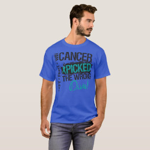 Camiseta O cancer da vitória da luta do desafio escolheu o