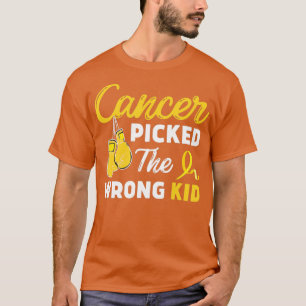 Camiseta O Cancer das crianças escolheu o Cancer de infânci