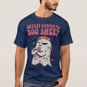 Camiseta O Cancer De Mama De Groovy É Cor-De-Rosa De Hallow