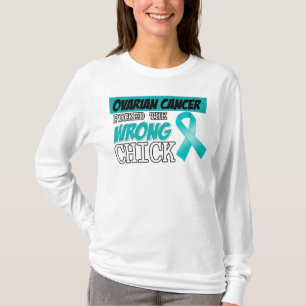 Camiseta O câncer de ovário escolheu o pintinho errado