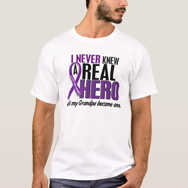 Camiseta O câncer de pâncreas NUNCA CONHECEU um vovô do (Frente)