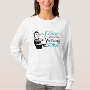 Camiseta O cancer de tiróide escolheu a diva errada