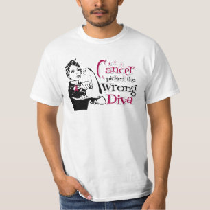 Camiseta O cancer do mieloma múltiplo escolheu a diva