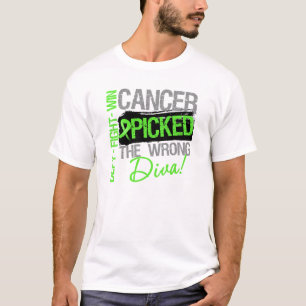 Camiseta O cancer escolheu o linfoma errado de Non-Hodgkins