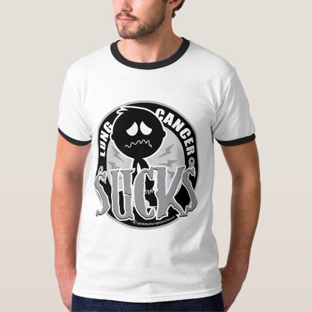 Camiseta O câncer pulmonar suga (Frente)